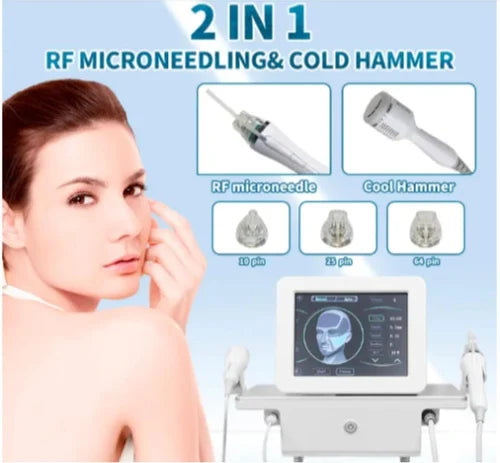 2-in-1 RF Microneedling Machine with Cold Hammer – Skin Rejuvenation System