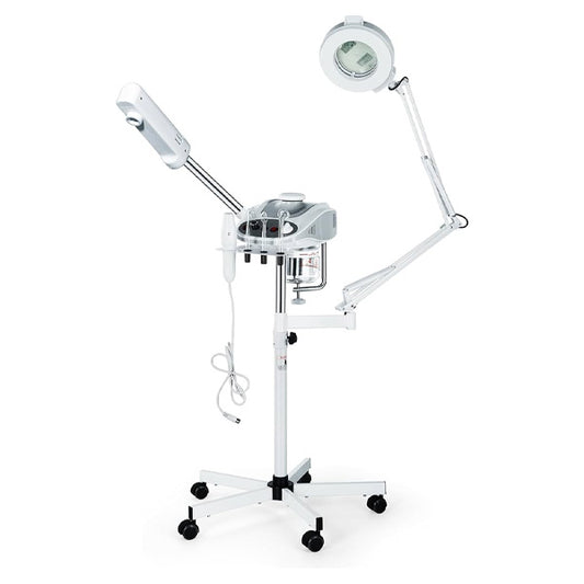 Professional Facial Steamer with Magnifying Lamp 5X – Dermatology & Aesthetic Use