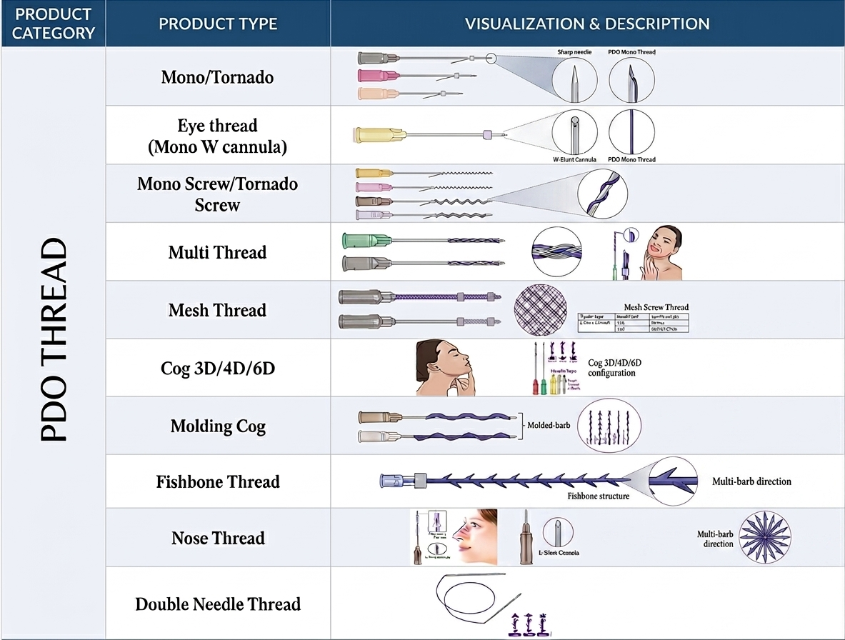 PDO Thread – Premium Absorbable Sutures for Non-Surgical Face & Body Lifting