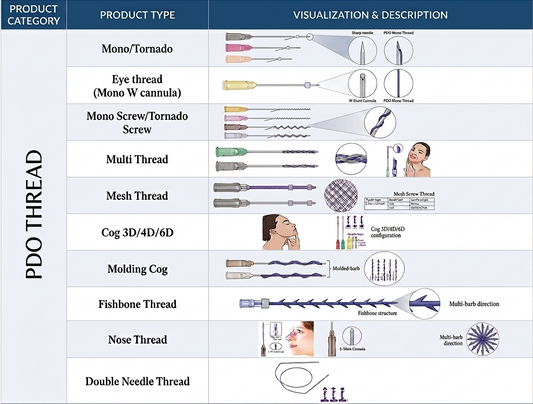 PDO Thread – Premium Absorbable Sutures for Non-Surgical Face & Body Lifting