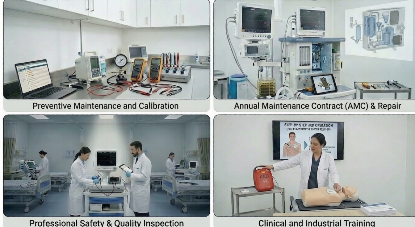 Biomedical Services – PPM maintenance, Calibration & Clinical Training Solutions