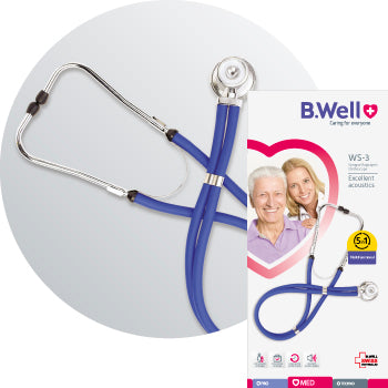 B.WELL Dual Head Stethoscope – Professional Medical Diagnostic Instrument