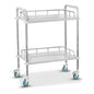 Medical Instrument Trolley Stainless Steel – Hospital Utility Cart with Wheels | Clinic & Surgical Equipment Trolley UAE