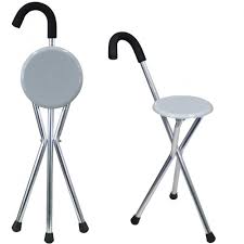 Walking Stick with Seat – Portable Support Cane with Foldable Chair for Mobility Assistance